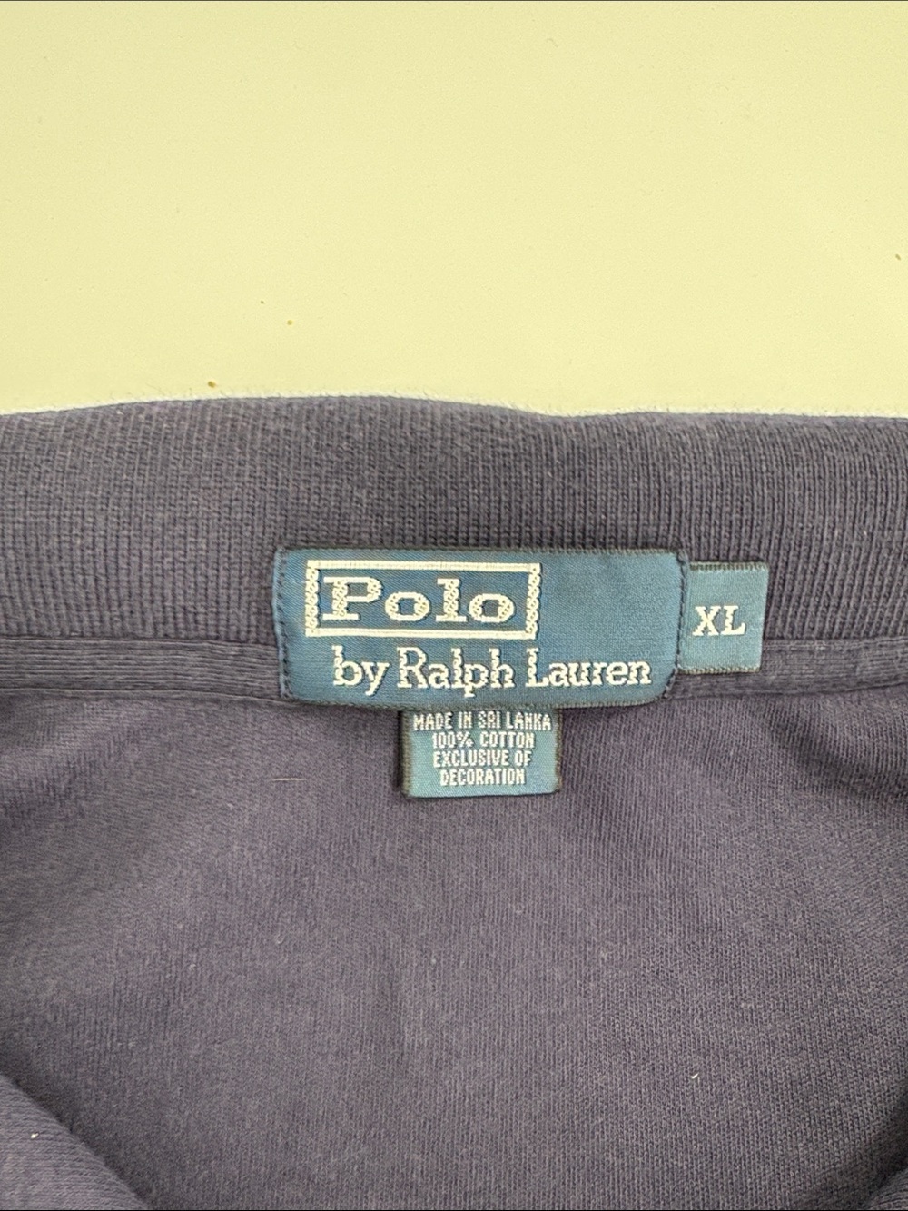 Polo by Ralph Lauren XL Navy long sleeve polo - Picture 5 of 6